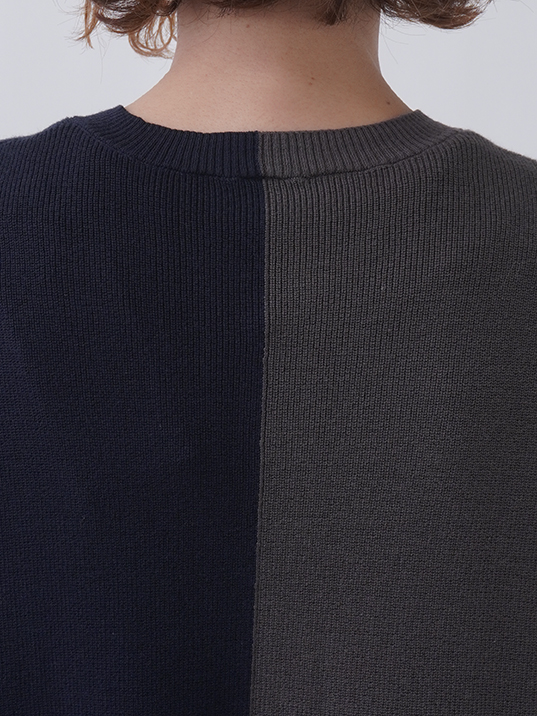 16Gコットン 片畦三色ノースリーブベスト