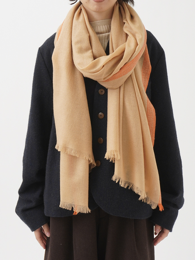 カシミヤ ガーゼストール