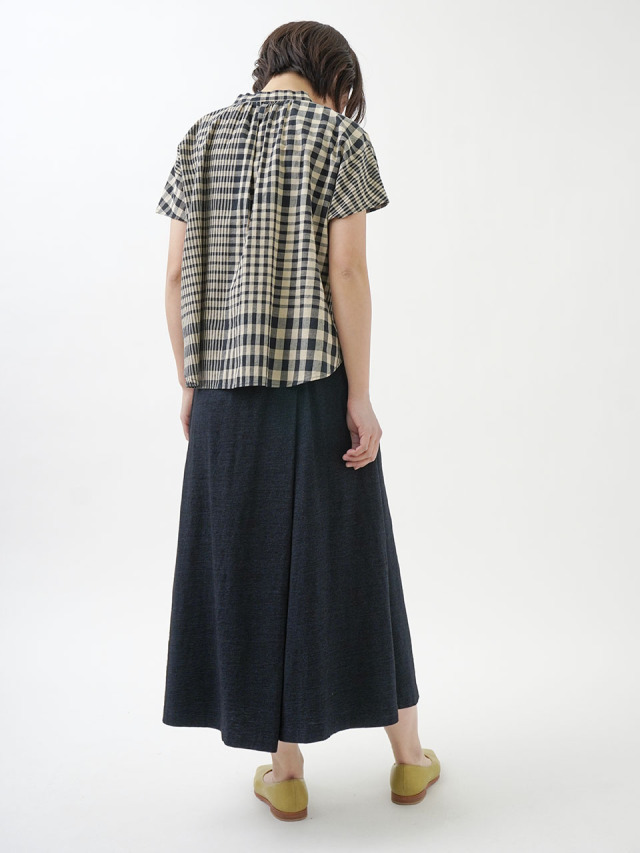 16／－インディゴ天竺ラップパンツ 