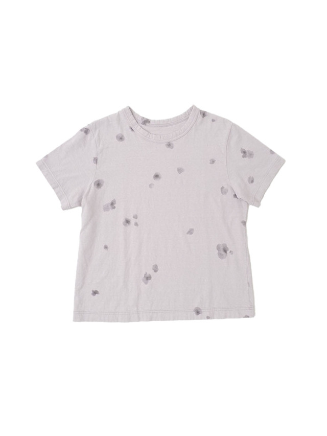 １９／－ラフィ天竺雪実柄　Ｔシャツ