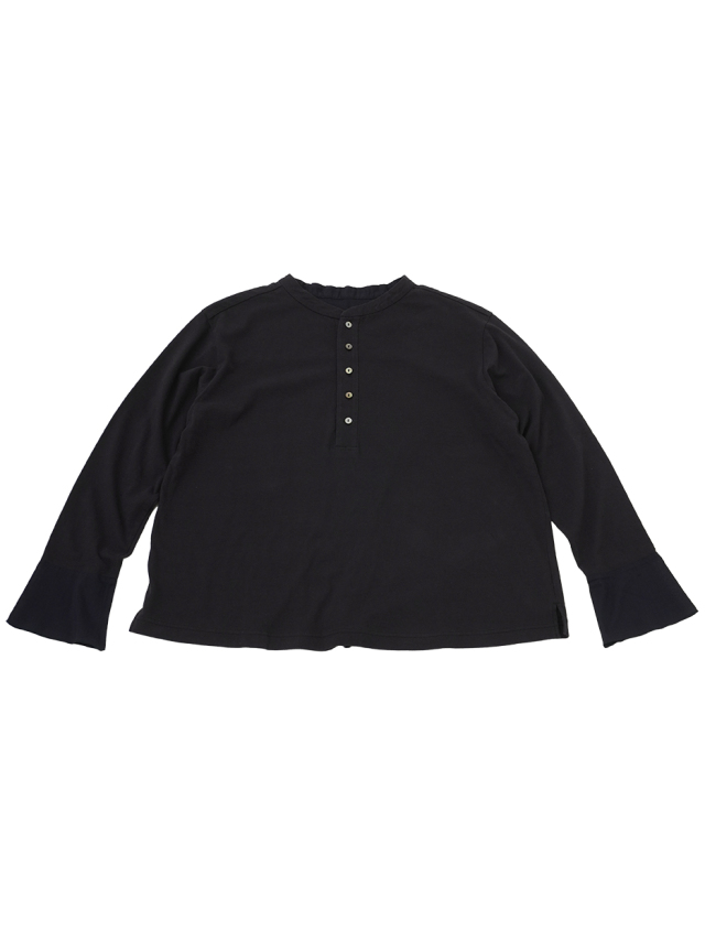 ３０／－ナチュラルソフト天竺　ヘンリーネックＴシャツ