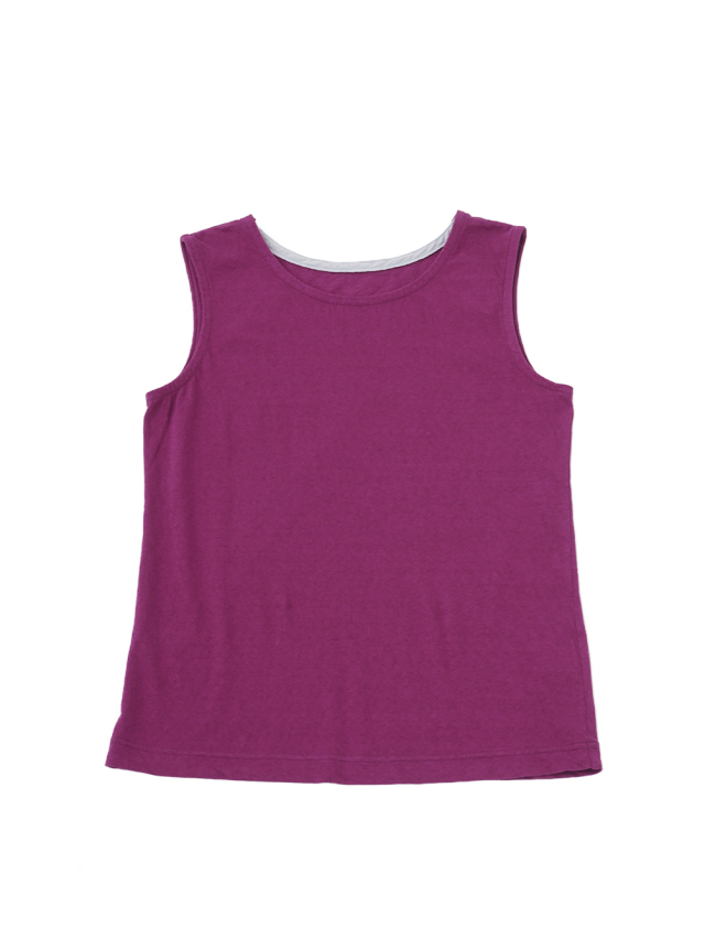 ３０／－ラフィ天竺　製品染タンクトップ