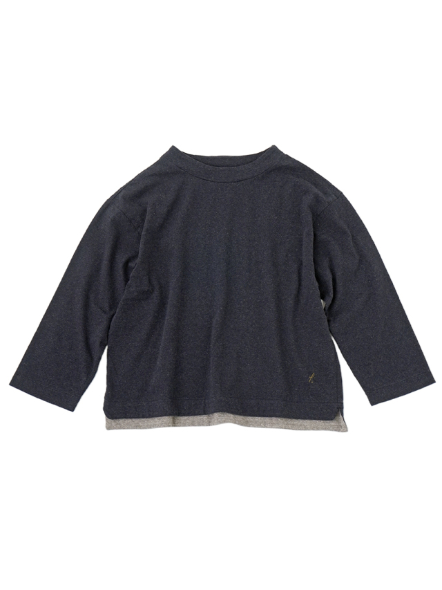 ２５／－ラフィＴＯＰ天竺　オフスタンド襟プルオーバー