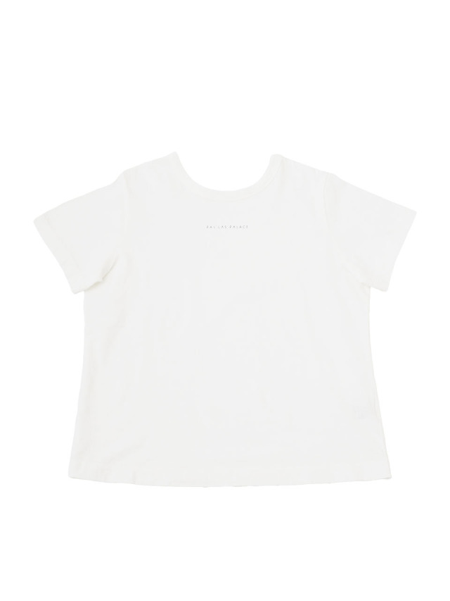 30/-ナチュラルソフト天竺 ロゴプリントTシャツ