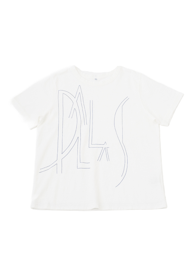 １９／－ラフィ天竺　おおきなロゴプリントＴシャツ