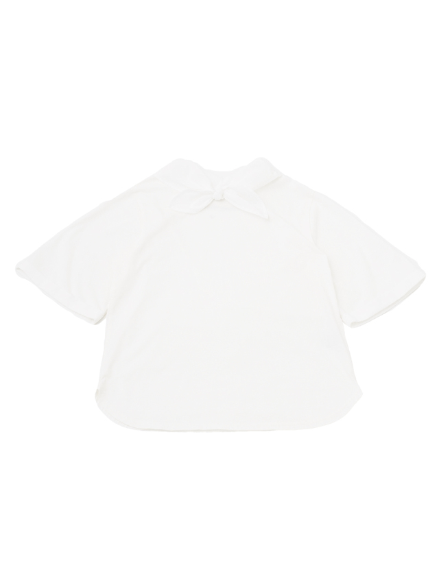 ３０／－ハイゲージ天竺×６０／－ローン　スカーフ襟Ｔシャツ