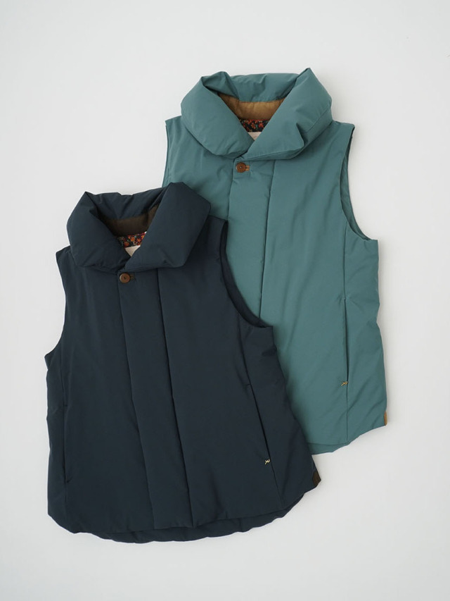 pallas palace スタンド襟ダウンベスト down vest pallas palace スタンド襟ダウンベスト down vest オーロラス