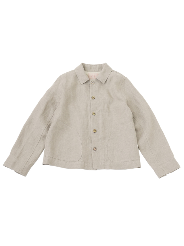 ４０／１リネンツイル　オーバーブルゾン