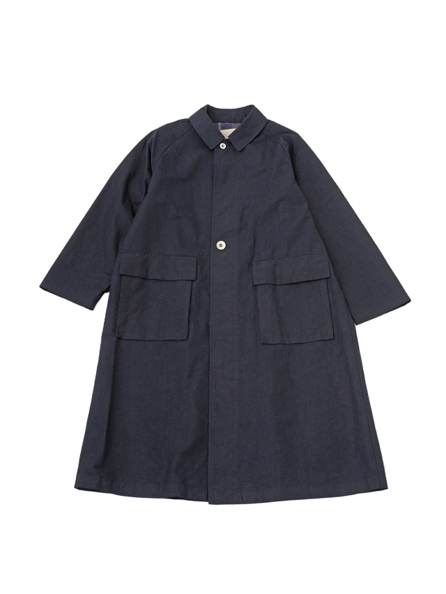 38.5/-×16/-インディゴウェザー バルマカーンコート