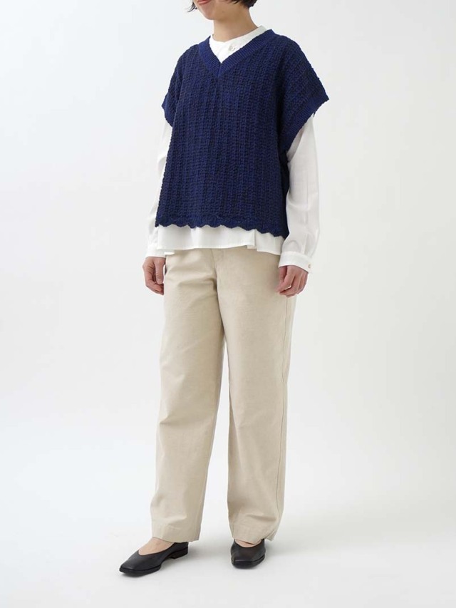 ラフィバックチノストレートパンツ