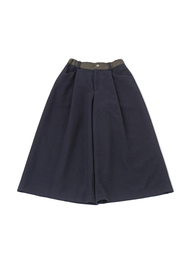 コットンウールカルゼ フレアパンツ