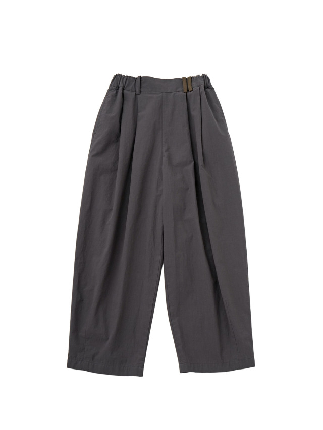 強撚ダンプ　タックバレルパンツ