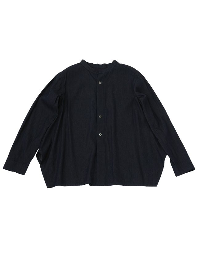 ライトオンスダンガリー　スクエアヘムシャツ