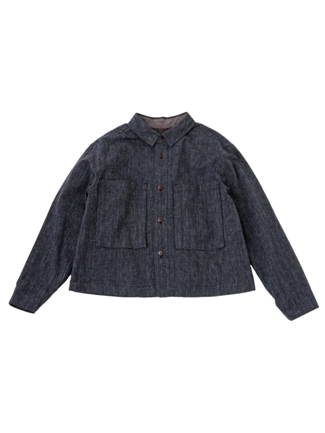 １９／－ラフィウールシャンブレー　ワークシャツ