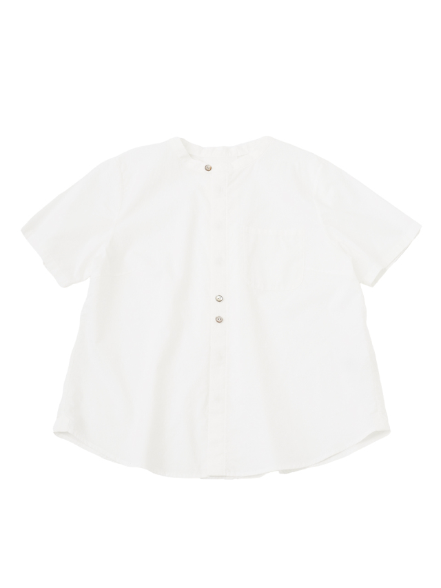 ６０ｓチューインローン　スタンド襟半袖シャツ