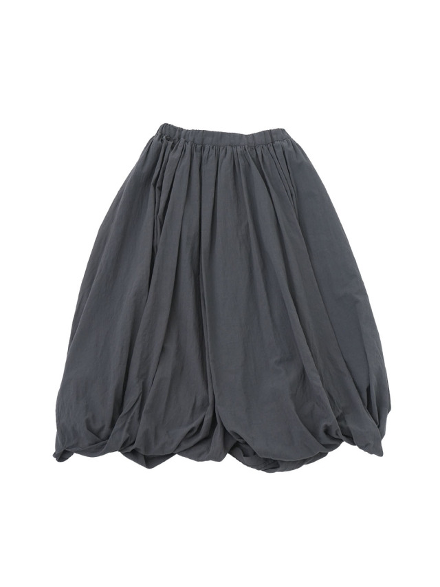 ８０／－ボイル　裾ふふむギャザースカート