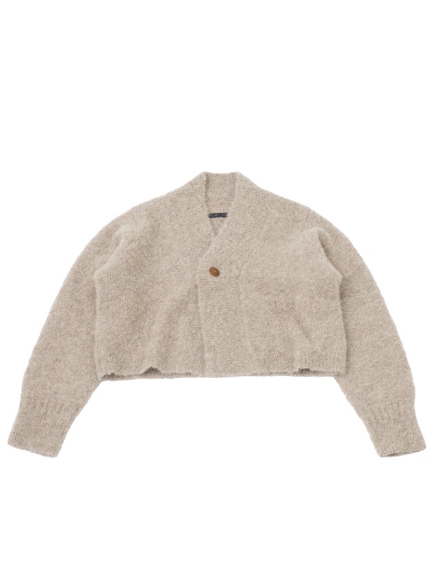 5Gアルパカブークレーラメ ボレロ風カーディガン