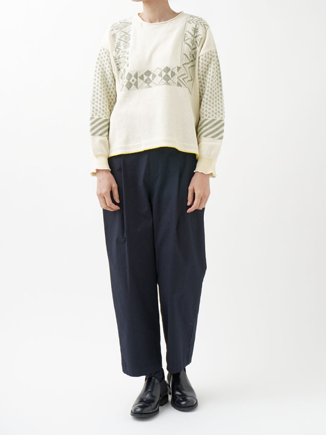 AKM エイケイエム 23SS CHIDORI CAMO L/S CREW 千鳥カモ柄プルオーバー  