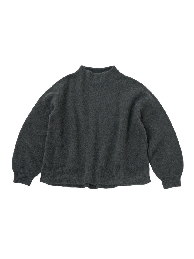 ７Ｇラクーンウール　ボトル襟プルオーバー