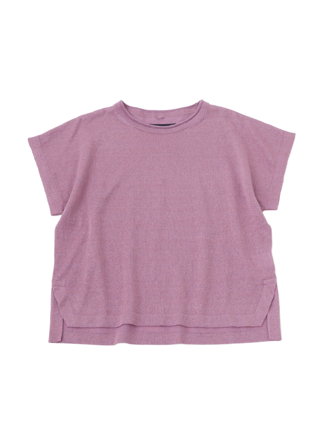 １２Ｇコットンリネン杢　クルー襟ベスト