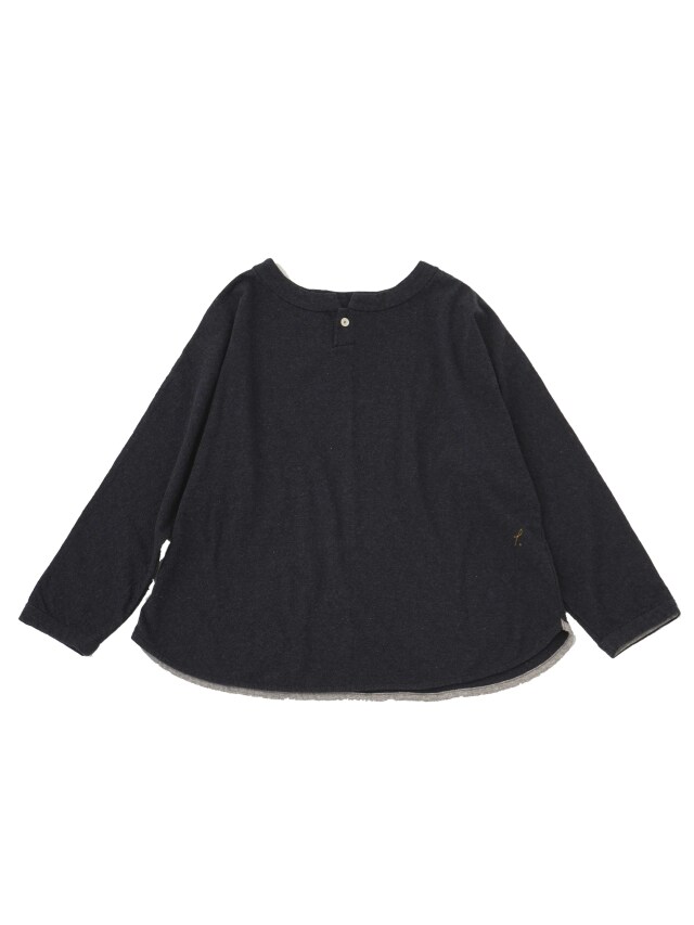 ラフィ天竺ヘンリーネック風プルオーバー