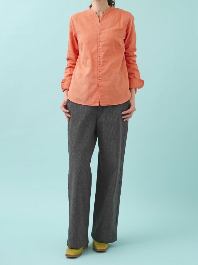 16×16／-インディゴヒッコリーワイドパンツ