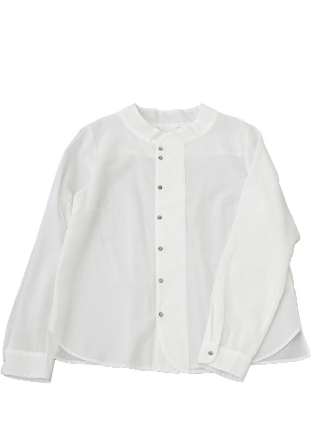 60／ローンふんわりスタンド襟シャツ