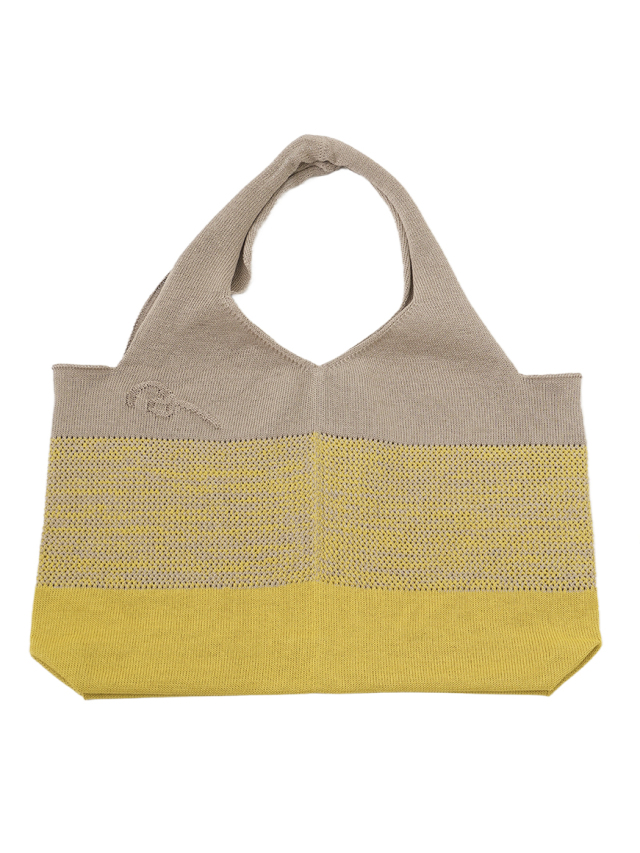 １５／１ギマコットン　メッシュ切り替えニットバッグ