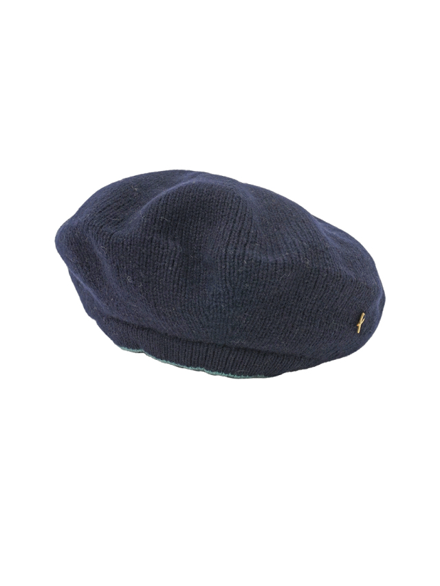 1.新品 パラスパレスnine 幾何学模様 マフラー ネイビー ベージュ paul-mia933d-n.jpg