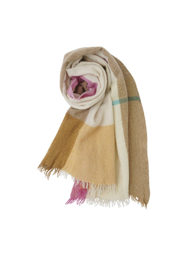 ウール縮絨ストール 