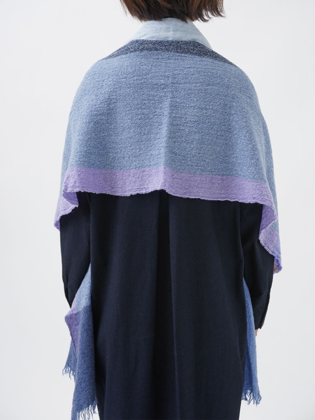 ウール縮絨ストール 