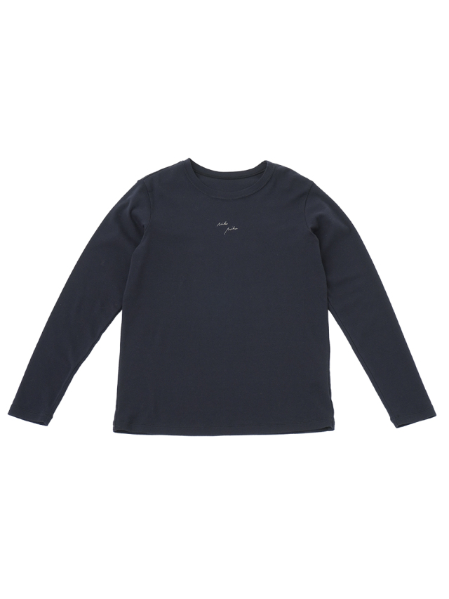 コットンフライス　刺繍フィットＴシャツ