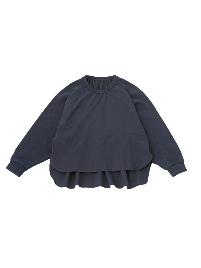 ８０／１タイプライター×国産裏毛　ラグランプルオーバー