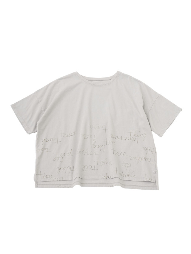 ３０／－ナチュラルソフト天竺　Ｔ－ｗｏｒｄビッグＴシャツ