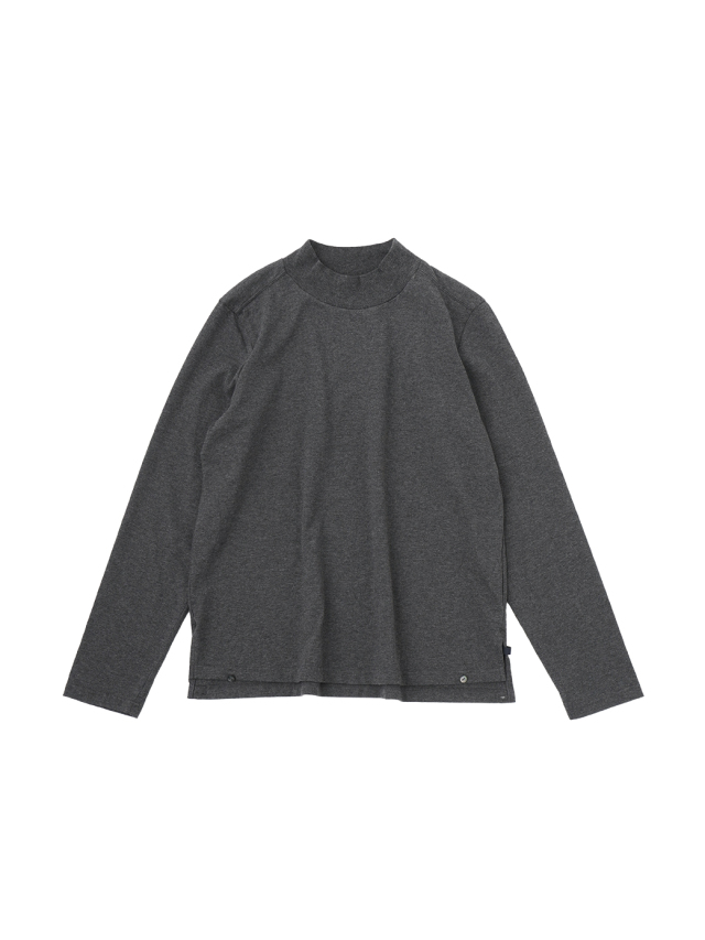 40/2CLASSIC天竺 ハイネック長袖Tシャツ