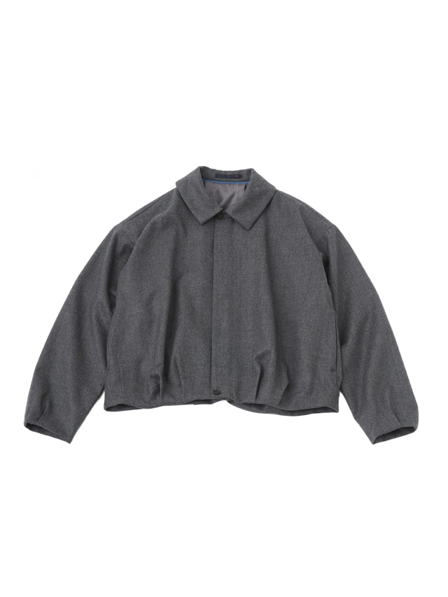 ２／６０ハイカウントフラノ　バルーンブルゾン