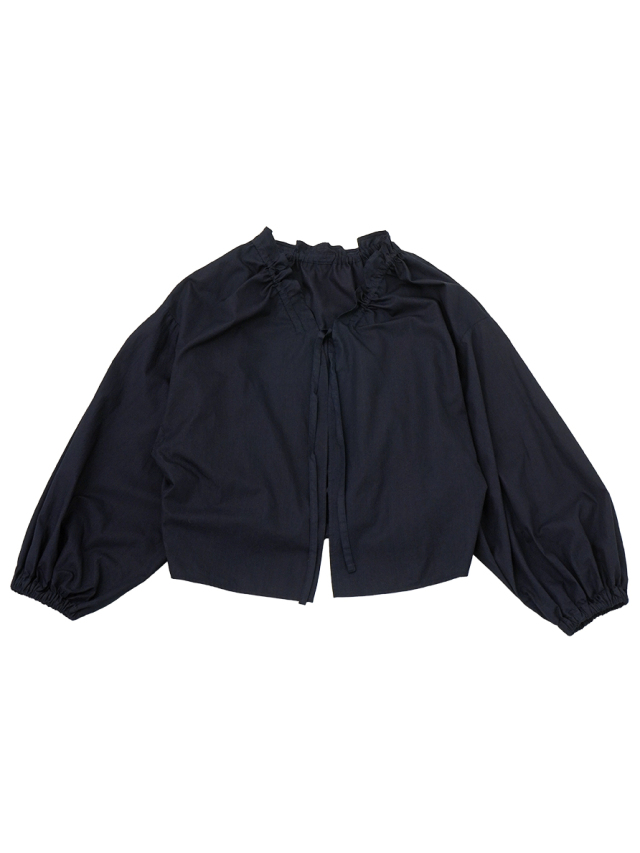 60/-インディゴハイカウント フリルボレロ