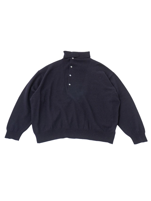 12Gメリノウール スタンド襟プルオーバー