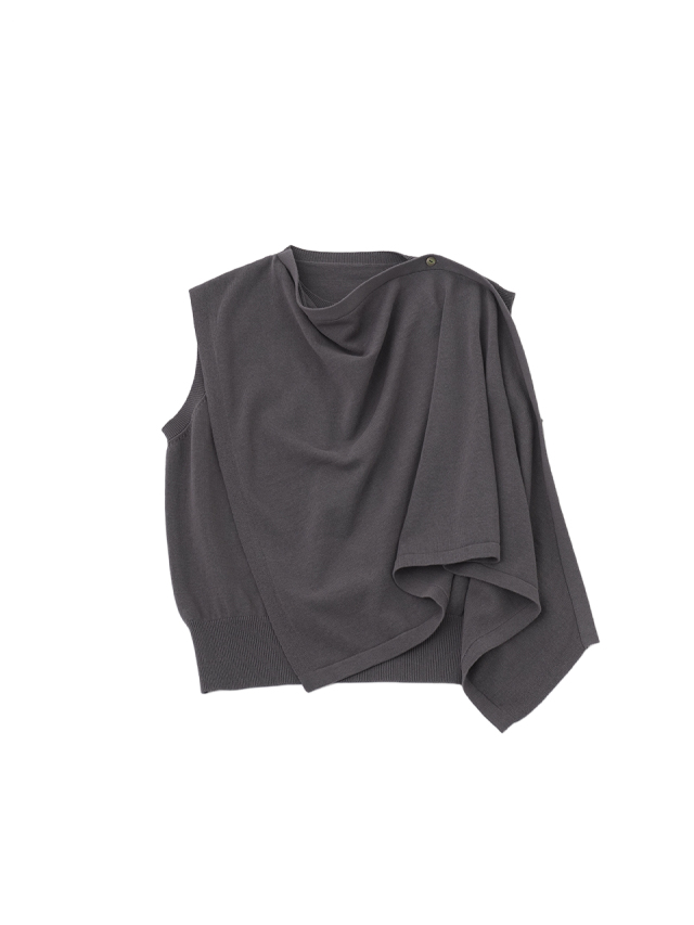 １２Ｇコットン天竺　マフラー付きベスト