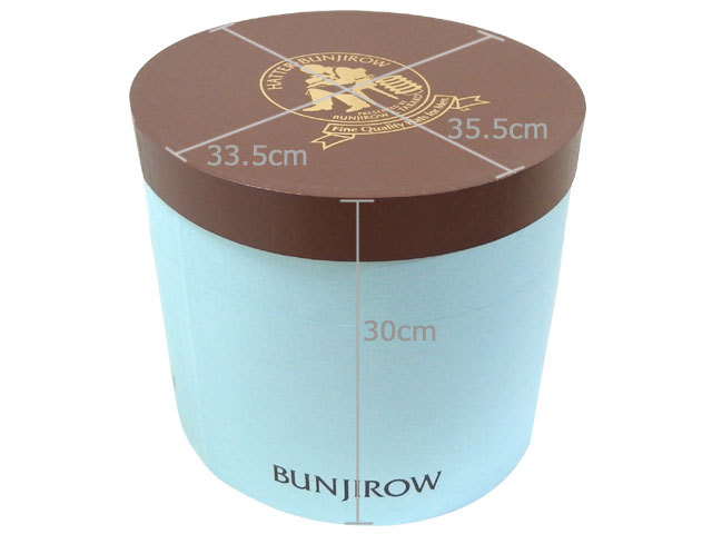 ハットケース（大） 文二郎帽子店オリジナル丸箱（大）