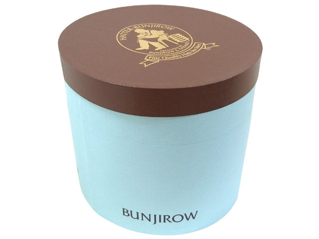 ハットケース（大） 文二郎帽子店オリジナル丸箱（大）