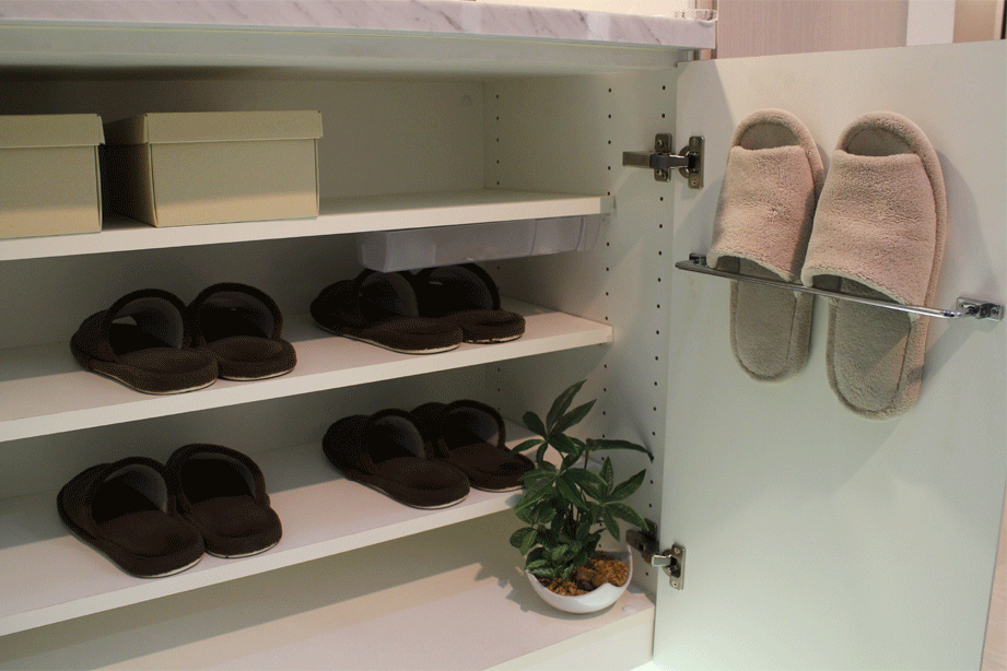 スリッパラック（可倒式）