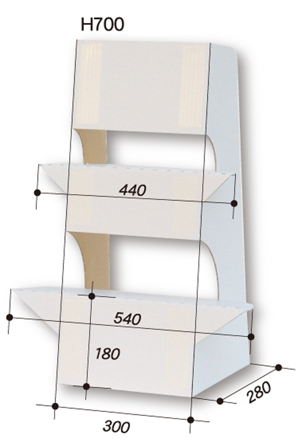 大型紙スタンド６（Ａ１・ＯＧサイズ対応）【１枚入り】