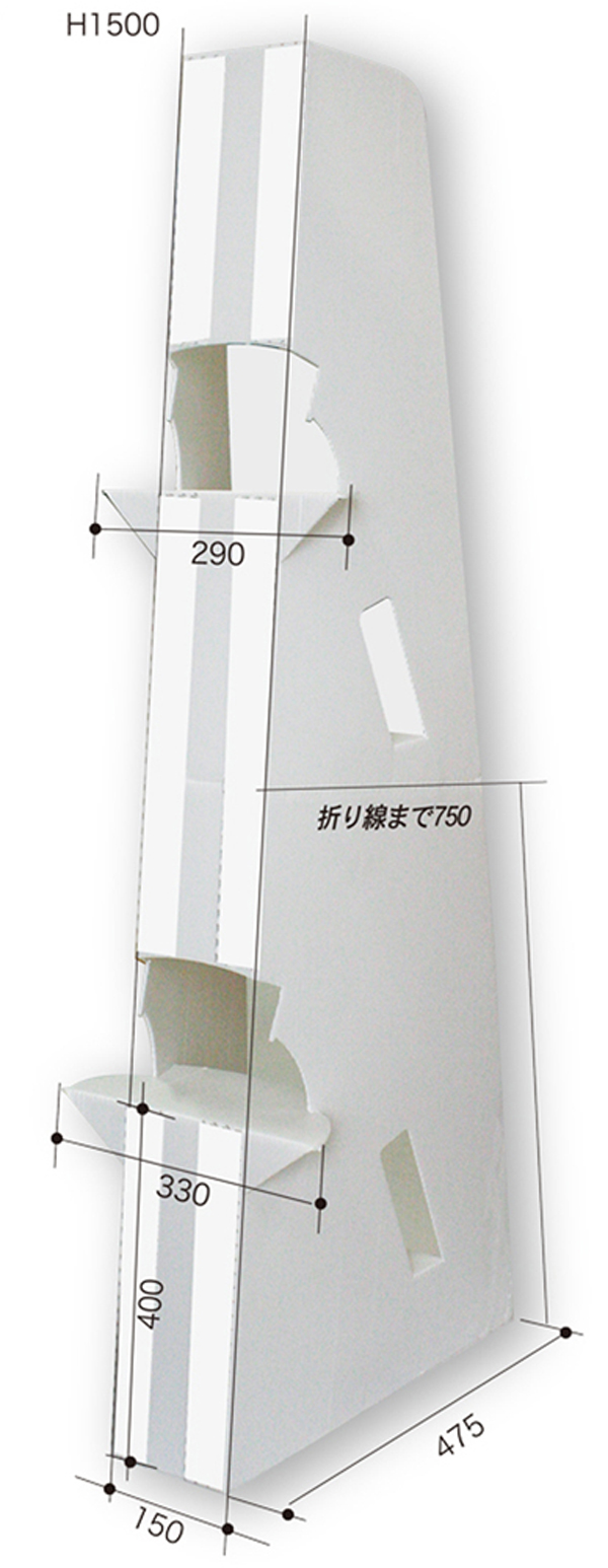大型プラ段スタンド８（３ｘ６・等身大サイズ対応）【１枚入り】