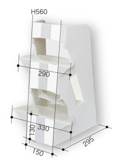 大型プラ段スタンド５（Ｂ２・Ａ１サイズ対応）【１枚入り】