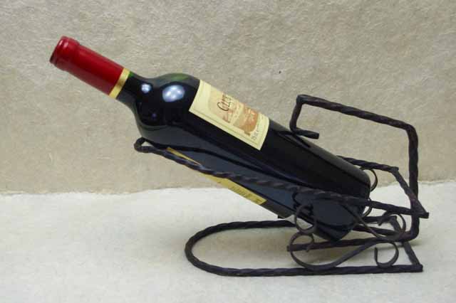 フランスブロカント  　アイアン製ワイン ホルダー　(1940年代）