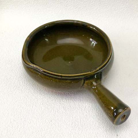 フランスブロカント　陶製　スキレット