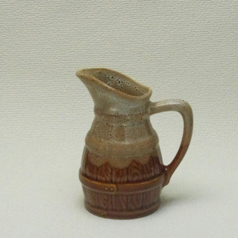 フランス　ブロカント　カフェ定番　陶製水差し（小）