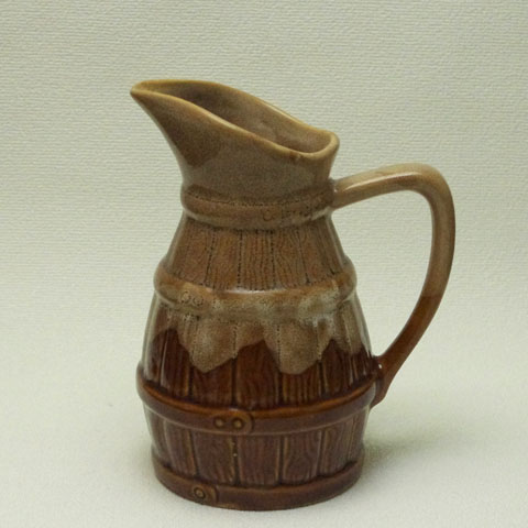 フランス　ブロカント　カフェ定番　陶製水差し（大）