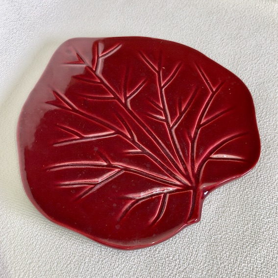 フランスブロカント　1950年代　　リーフ型　プレート